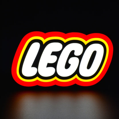 Lampe LED Logo Lego. Décoration lumineuse pour la maison, chambre, salle de jeux, bureau, setup gaming, chambre d'enfant. Couleurs rouge, jaune, blanc, noir . Connection Usb C. - Lampe LED Lego - Chroma Craft - Lampe LED