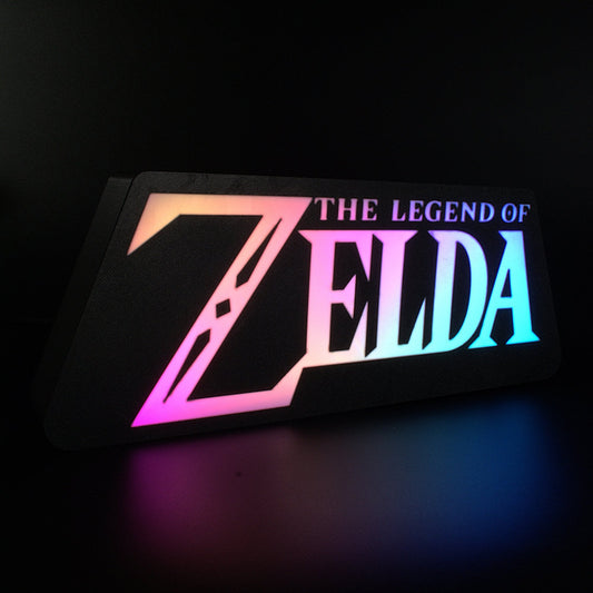 Lampe LED RGB Logo The Legend Of Zelda (Shigeru Miyamoto). Décoration lumineuse pour la maison, chambre, salle de jeux, bureau, setup gaming, chambre d'enfant. Connection Usb C. - Lampe LED RGB The Legend of Zelda - Chroma Craft - Lampe LED