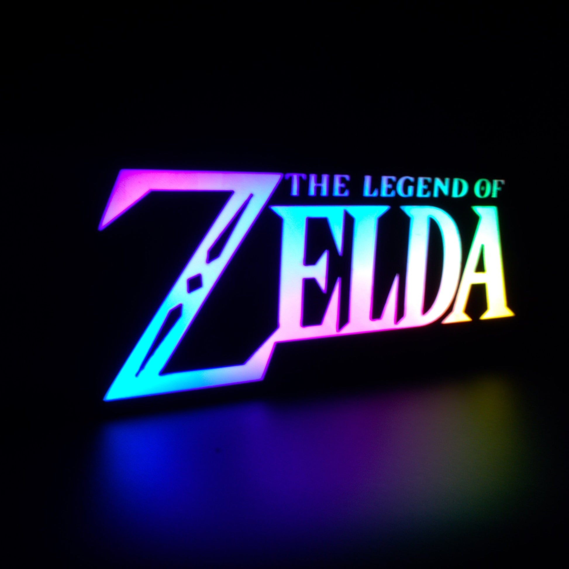 Lampe LED RGB Logo The Legend Of Zelda (Shigeru Miyamoto). Décoration lumineuse pour la maison, chambre, salle de jeux, bureau, setup gaming, chambre d'enfant. Connection Usb C. - Lampe LED RGB The Legend of Zelda - Chroma Craft - Lampe LED