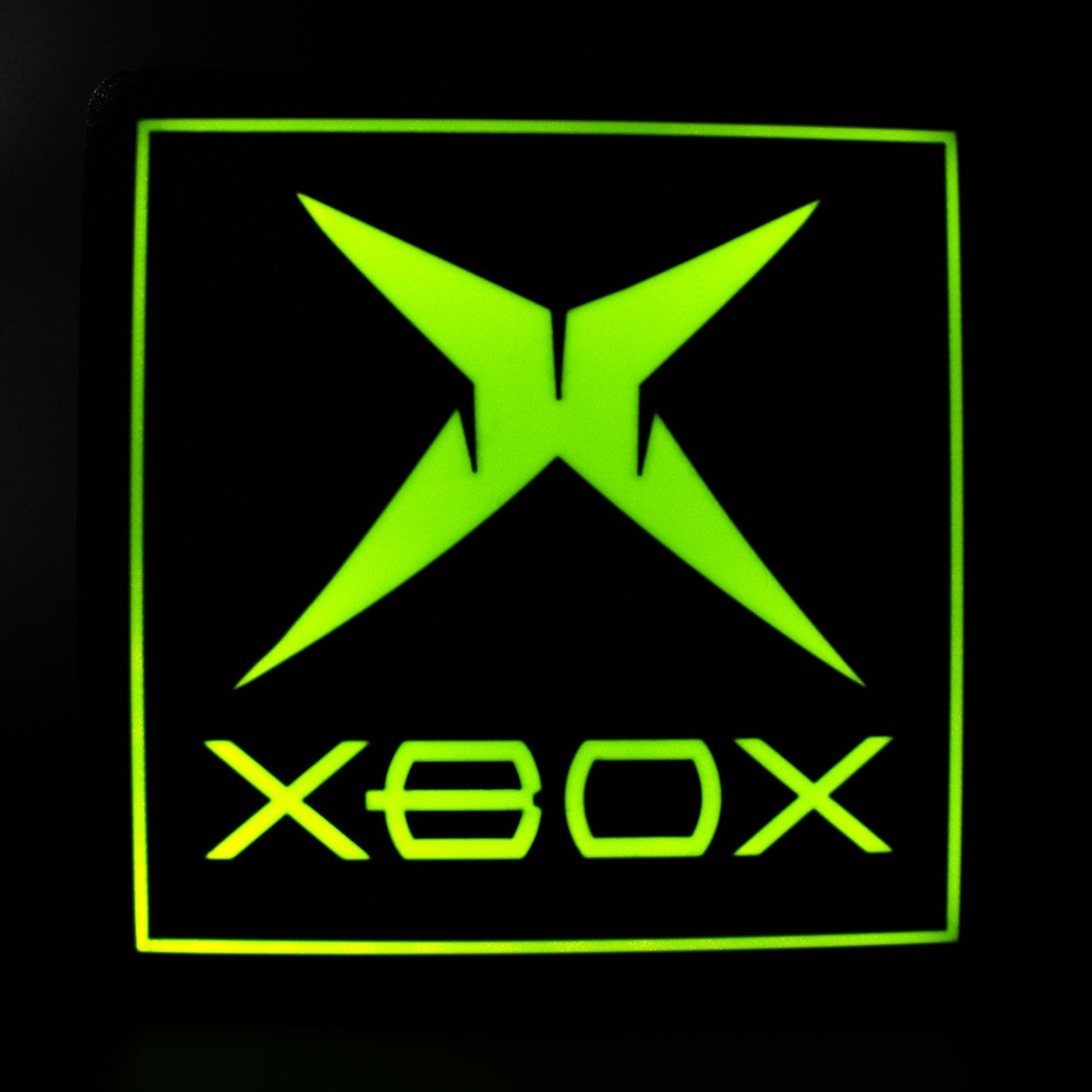 Lampe LED Logo Xbox Première Génération (Microsoft). Décoration lumineuse pour la maison, chambre, salle de jeux, bureau, setup gaming, chambre d'enfant. Couleur vert. Connection Usb C. - Lampe LED Xbox Première Génération - Chroma Craft - Lampe LED